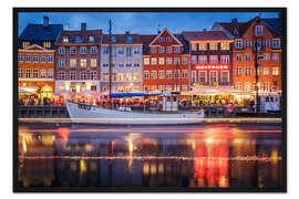 Gerahmter Kunstdruck Hafen-Licht