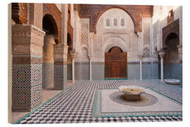 Stampa su legno Madrasah Attarine, Morocco