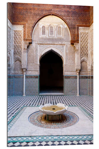 Quadro em plexi-alumínio Madrasah Attarine, Fez