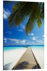 Cuadro de aluminio Jetty, Maldives