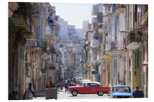 Foam board print In the streets of Havana