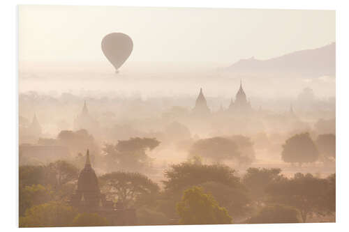 Quadro em PVC Balloon above the Bagan temples