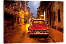 Gallery print Red vintage American car in Havana