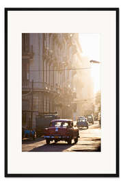 Gerahmter Kunstdruck Oldtimer in Havana