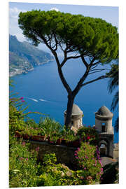 Tableau en PVC Vue de Rufolo, Ravello, côte Amalfitaine