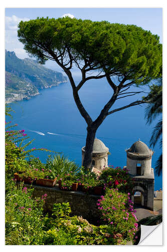 Vinilo para la pared Rufolo view, Ravello, Amalfi Coast