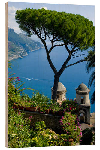 Quadro de madeira Rufolo view, Ravello, Amalfi Coast