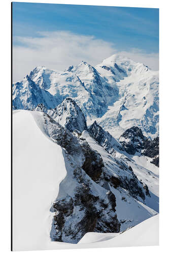 Aluminium print Mont Blanc