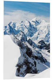 Foam board print Mont Blanc