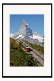 Gerahmter Kunstdruck Ausflug zum Matterhorn
