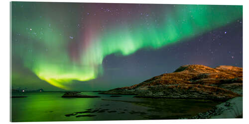 Acrylic print Northern Lights near Tromso, Norway