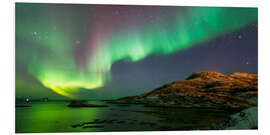 Foam board print Northern Lights near Tromso, Norway