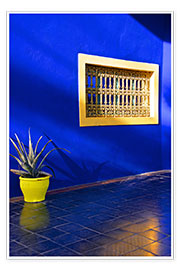 Poster  Maison bleue dans le jardin Majorelle à Marrakech - Guy Thouvenin