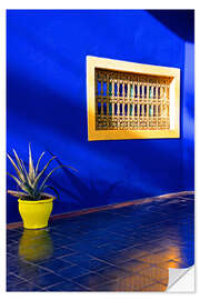 Wandsticker Blaues Haus, Majorelle Garden