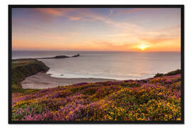 Gerahmter Kunstdruck Rhossili Bay, Wales