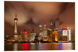 Foam board print Shanghai Skyline