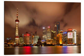 Magnettafel Shanghai Skyline