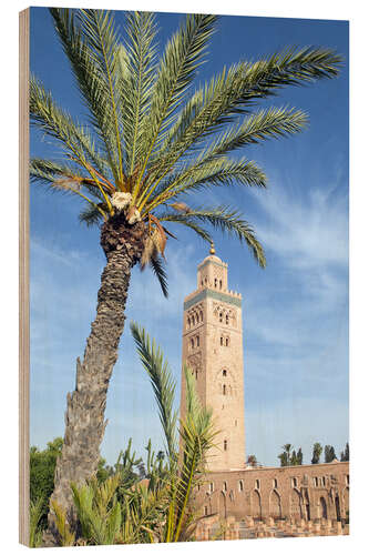 Obraz na drewnie Minaret of the Koutoubia Mosque, UNESCO World Heritage Site, Marrakech, Morocco, North Africa, Afric
