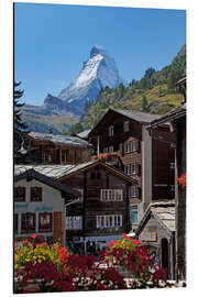 Alumiinitaulu Zermatt with Matterhorn