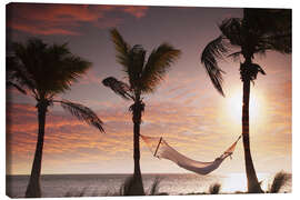 Stampa su tela  Hammock on the beach, Florida - Angelo Cavalli