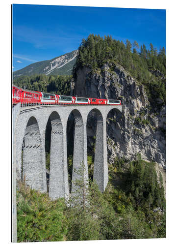 Tableau en plexi-alu Viaduc de Landwasser en Suisse