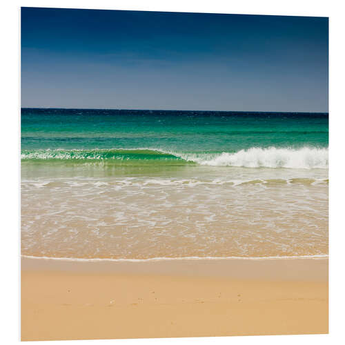 PVC print Small wave, Los Lances beach, Tarifa, Andalucia, Spain, Europe