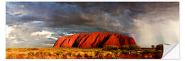Muursticker Uluru (Ayers Rock), Uluru-Kata Tjuta National Park, UNESCO World Heritage Site, Northern Territory, 