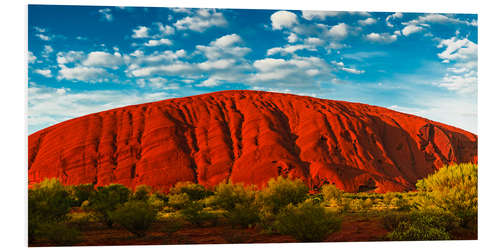 Hartschaumbild Uluru (Ayers Rock)