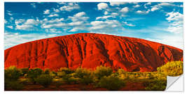 Selvklebende plakat Uluru (Ayers Rock)