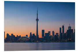 Hartschaumbild View of CN Tower and city skyline, Toronto, Ontario, Canada, North America