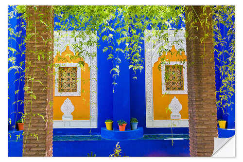 Wandsticker Fenster in den Majorelle Gardens