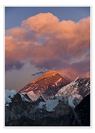 Wandbild  Mount Everest &amp; Mount Lhotse