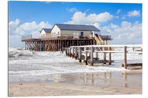 Gallery print Stilt houses in the stormy sea