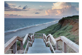 Foam board print Red Cliff near Kampen, Sylt