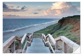 Naklejka na ścianę Red Cliff near Kampen, Sylt