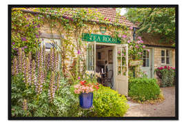 Gerahmter Kunstdruck Typisch englischer Tea Room in Wiltshire (England)