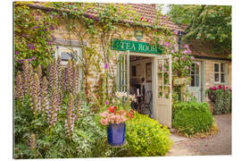 Tableau en plexi-alu Typical English Tea Room in Wiltshire (England)