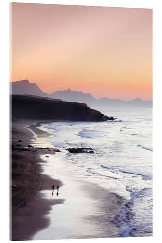 Akryylilasitaulu View from Playa del Viejo to the Peninsula of Jandia, La Pared