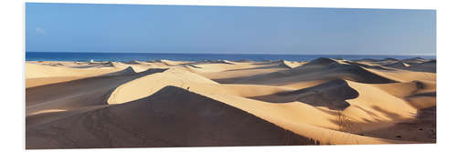 Foam board print Panorama of the sand dunes of Maspalomas