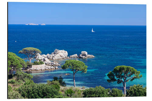 Tableau en aluminium Plage de Palombaggia, Corse