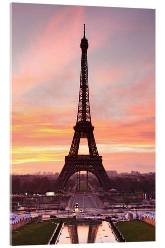 Acrylic print Eiffel Tower at sunrise