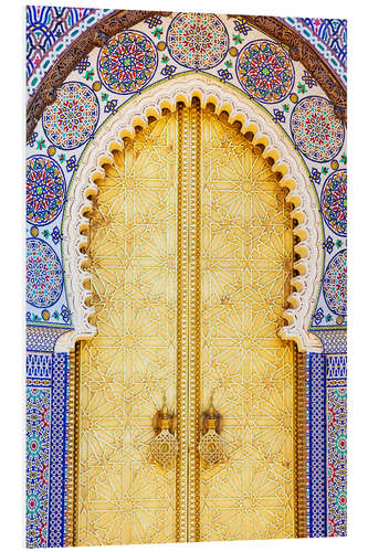 Foam board print Royal Palace Door, Fez