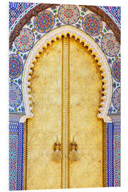 Foam board print Royal Palace Door, Fez