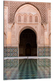 Magnettafel Reflexionen im Pool im Innenhof