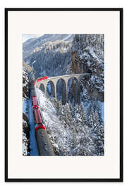 Gerahmter Kunstdruck Der rote Zug