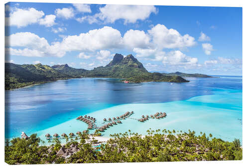 Lienzo Bungalow Village on Bora Bora