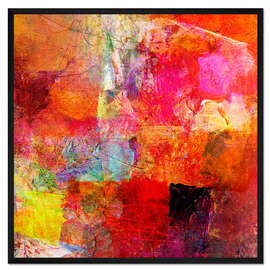 Gerahmter Kunstdruck Abstrakt Nr 25