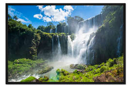 Gerahmter Kunstdruck Wasserfall Foz de Iguazu