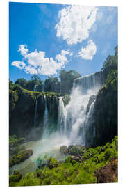 Foam board print Waterfalls Foz de Iguazu