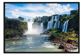 Gerahmter Kunstdruck Iguazu-Wasserfälle